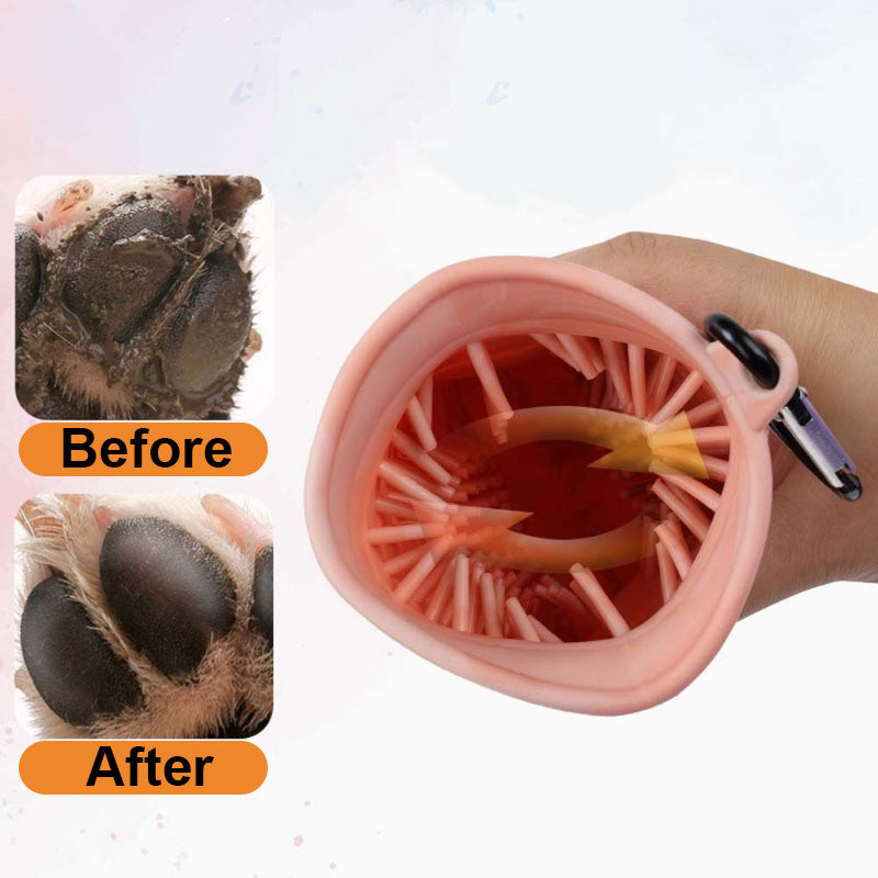 PetSimpler 2-in-1 Pet Paw Cleaner and Bath Mitt