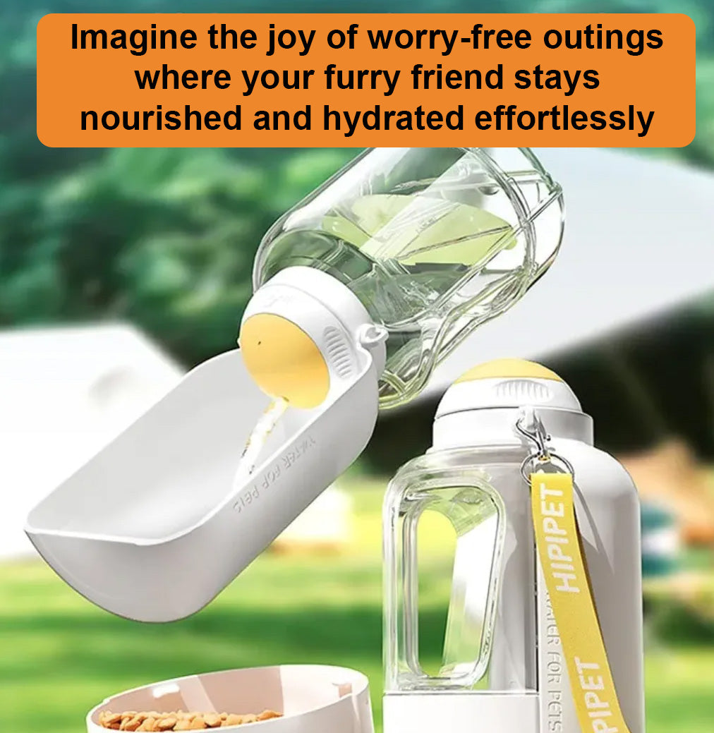 PetSimpler HydroSnack™ Portable Pet Water and Food Dispenser