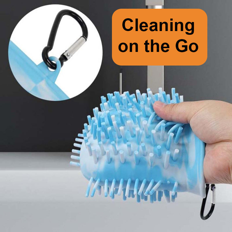 PetSimpler 2-in-1 Pet Paw Cleaner and Bath Mitt